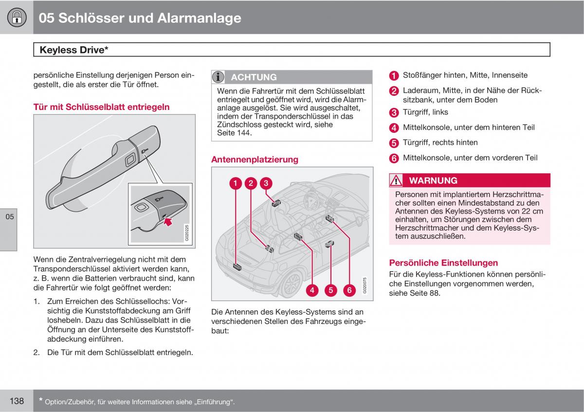 Volvo C30 Handbuch / page 140