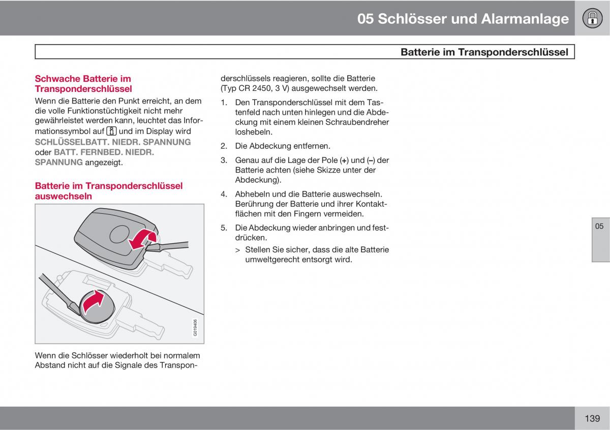 Volvo C30 Handbuch / page 141