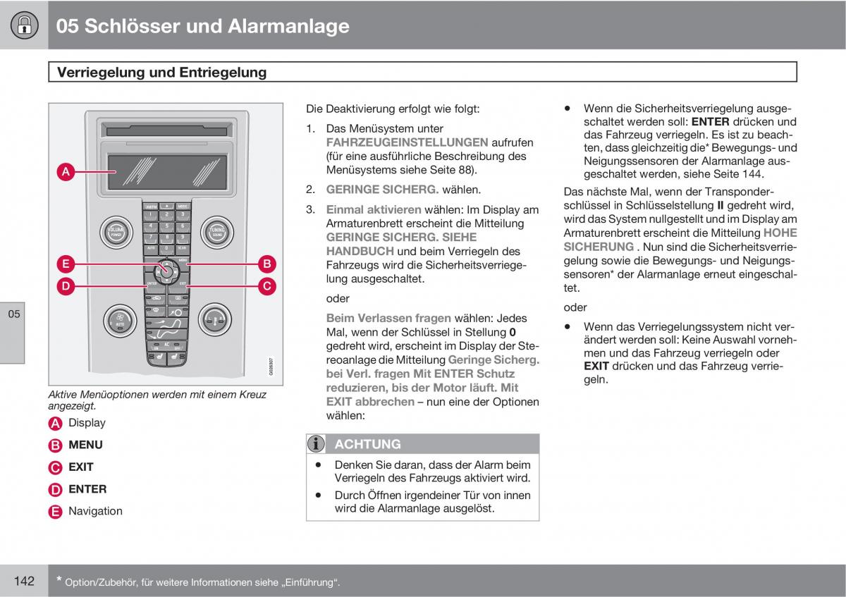 Volvo C30 Handbuch / page 144