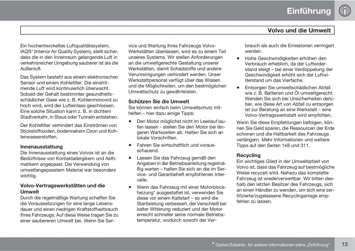 Volvo C30 Handbuch / page 15