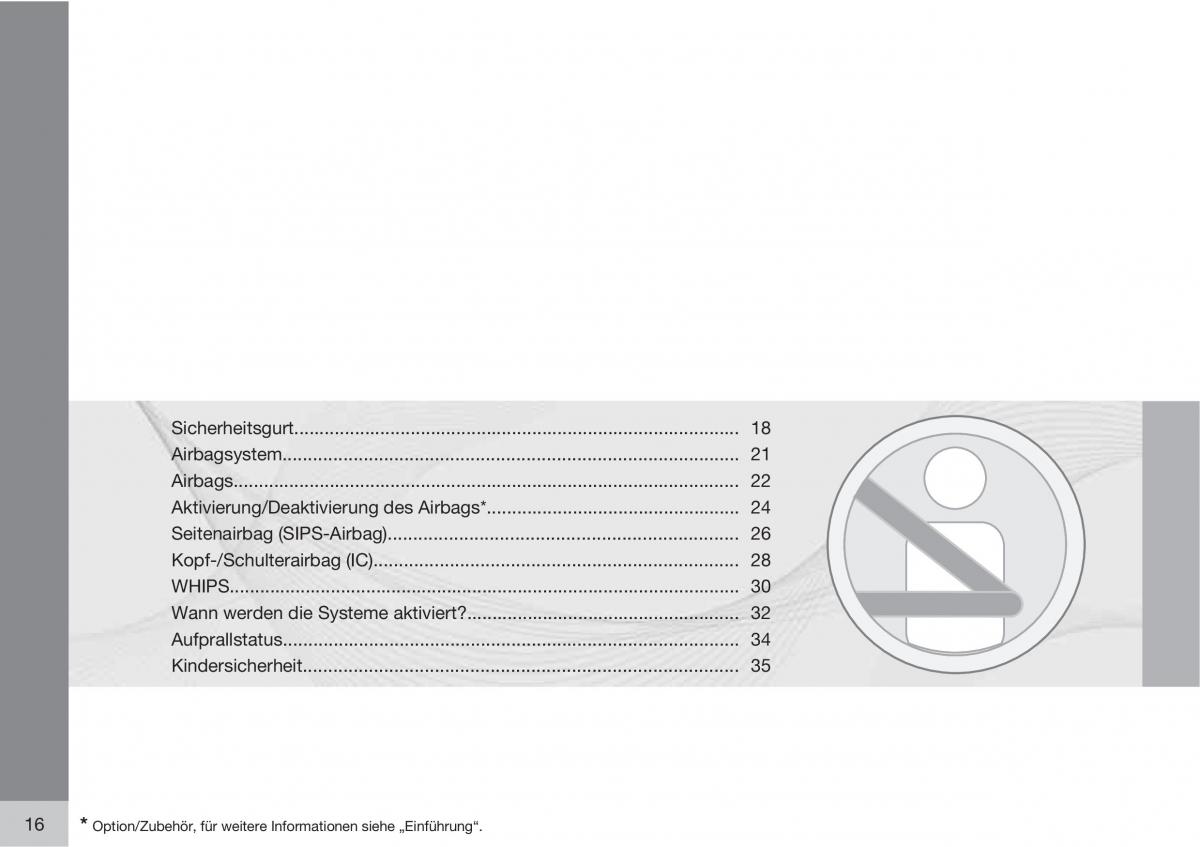 Volvo C30 Handbuch / page 18