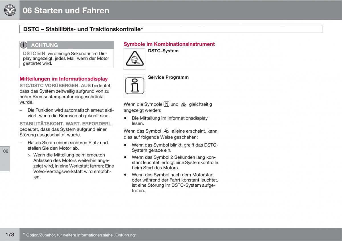 Volvo C30 Handbuch / page 180