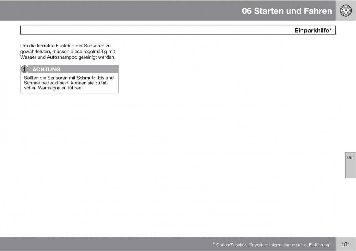 Volvo C30 Handbuch / page 183