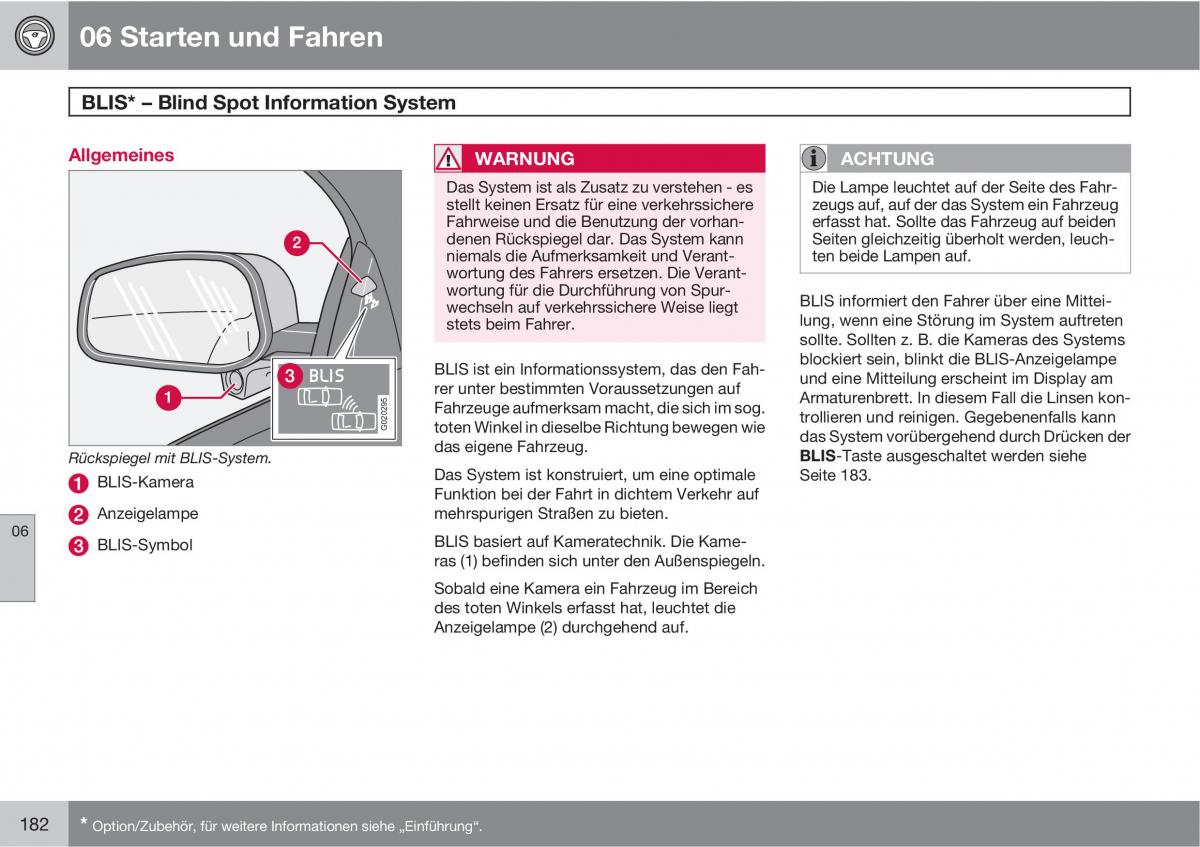 Volvo C30 Handbuch / page 184