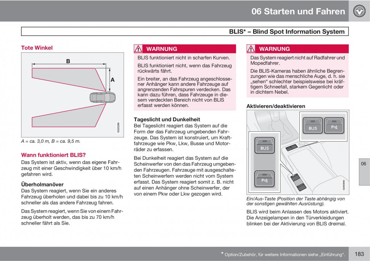 Volvo C30 Handbuch / page 185