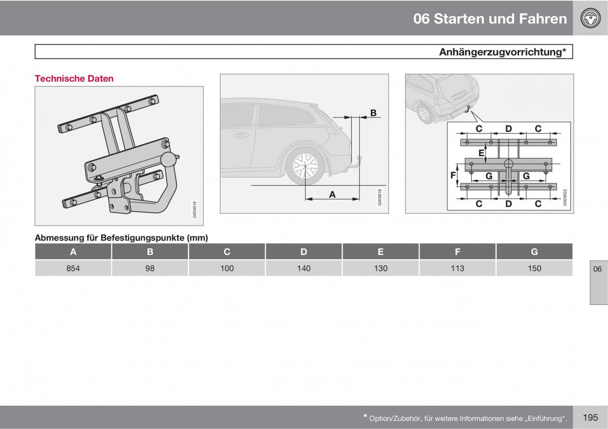 Volvo C30 Handbuch / page 197