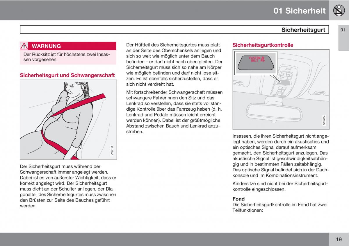 Volvo C30 Handbuch / page 21