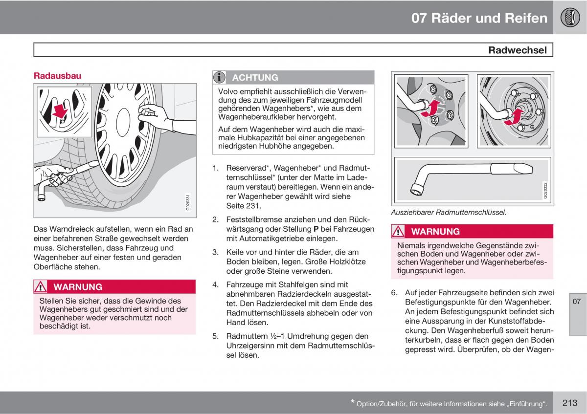 Volvo C30 Handbuch / page 215