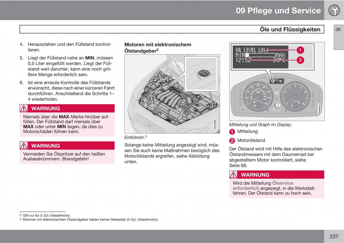 Volvo C30 Handbuch / page 239