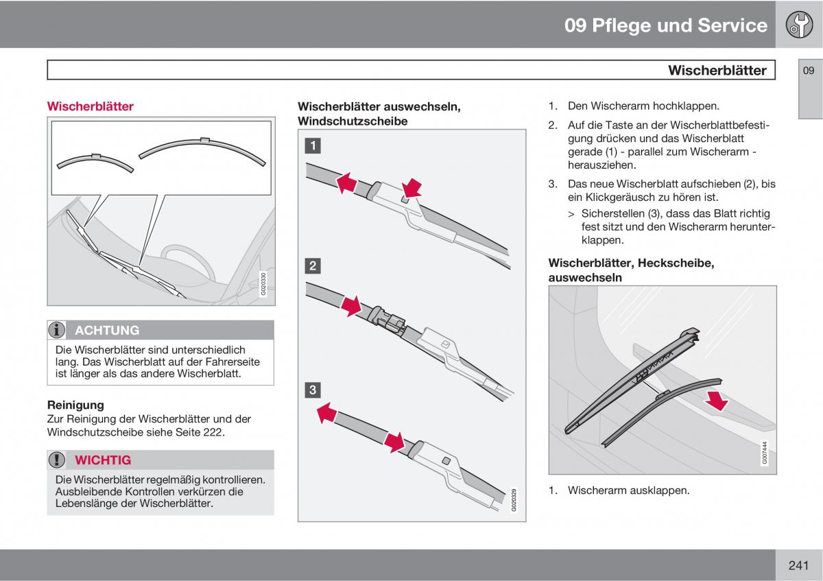 Volvo C30 Handbuch / page 243