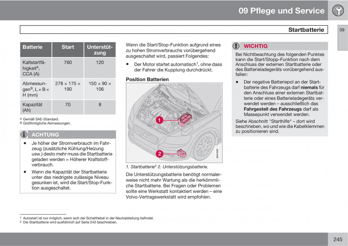 Volvo C30 Handbuch / page 247