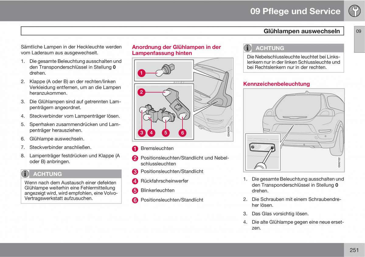 Volvo C30 Handbuch / page 253