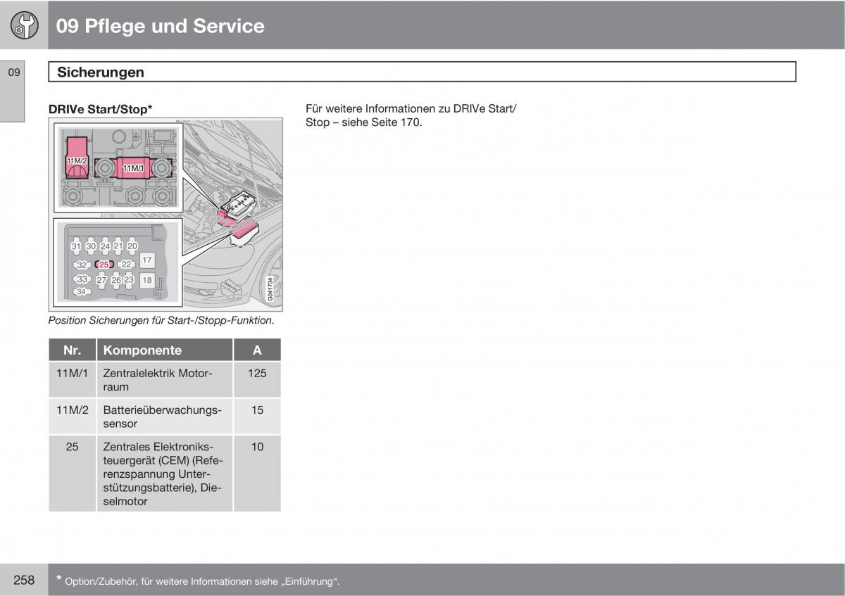 Volvo C30 Handbuch / page 260