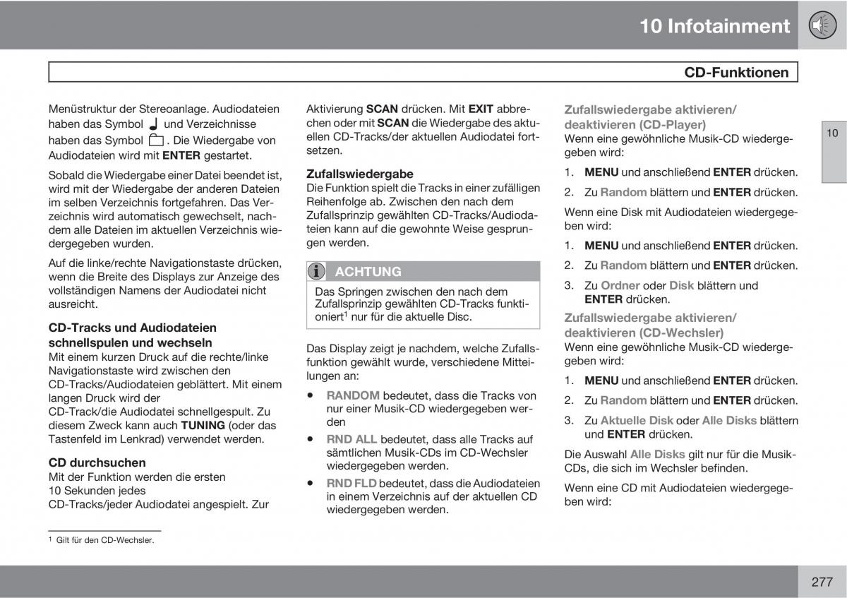 Volvo C30 Handbuch / page 279