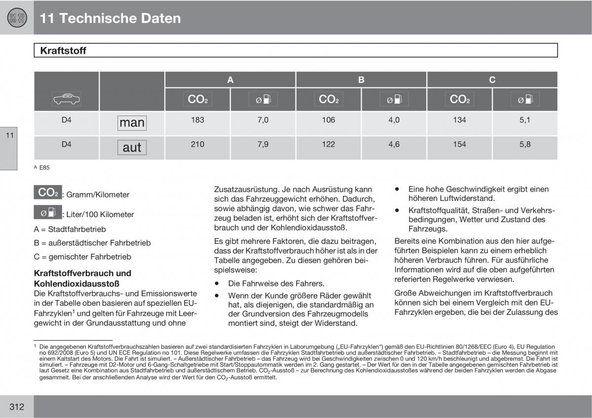 Volvo C30 Handbuch / page 314