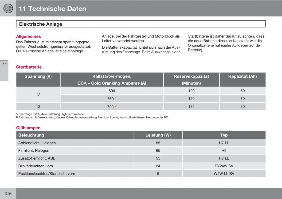 Volvo C30 Handbuch / page 318