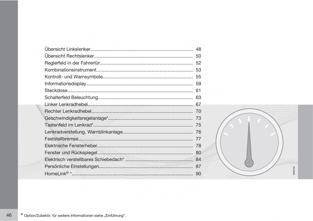 Volvo C30 Handbuch / page 48