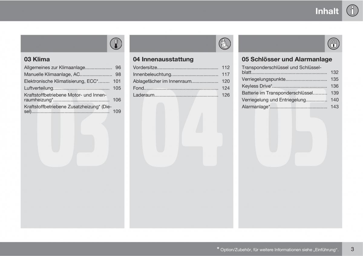 Volvo C30 Handbuch / page 5