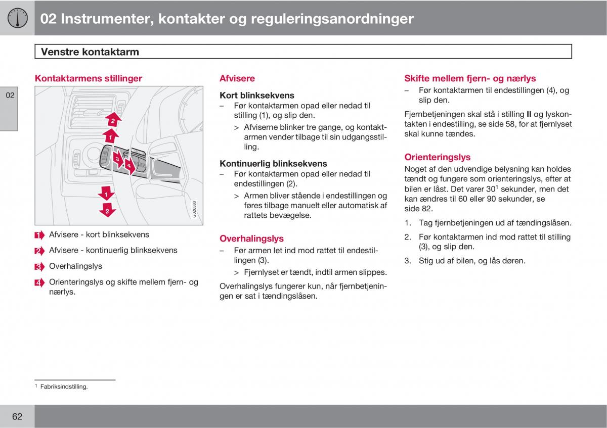 Volvo C30 Bilens instruktionsbog / page 64