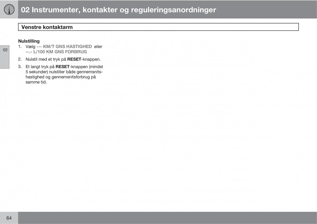 Volvo C30 Bilens instruktionsbog / page 66