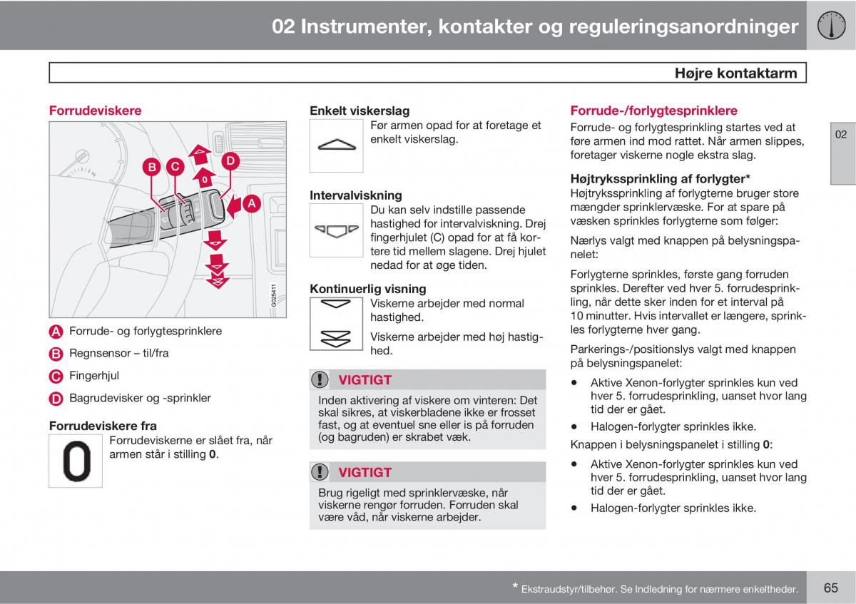 Volvo C30 Bilens instruktionsbog / page 67