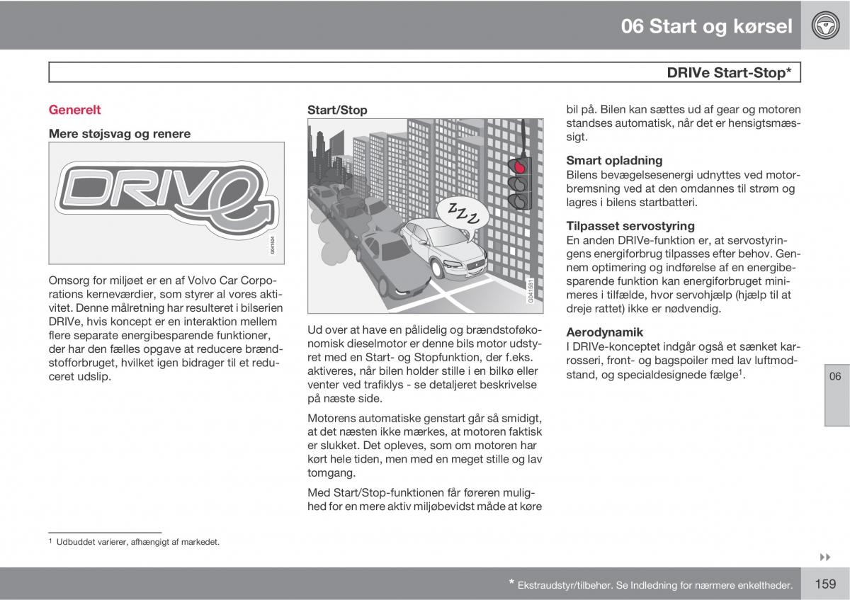 Volvo C30 Bilens instruktionsbog / page 161