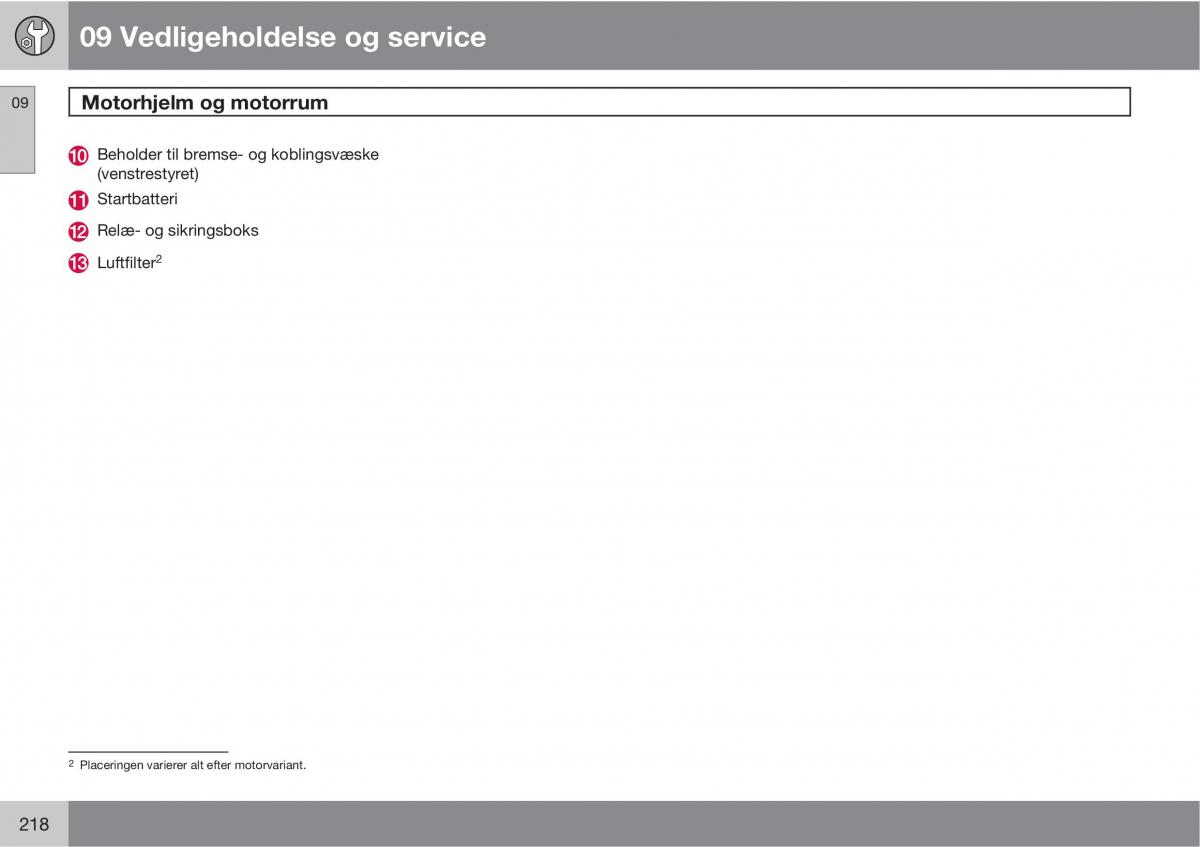 Volvo C30 Bilens instruktionsbog / page 220