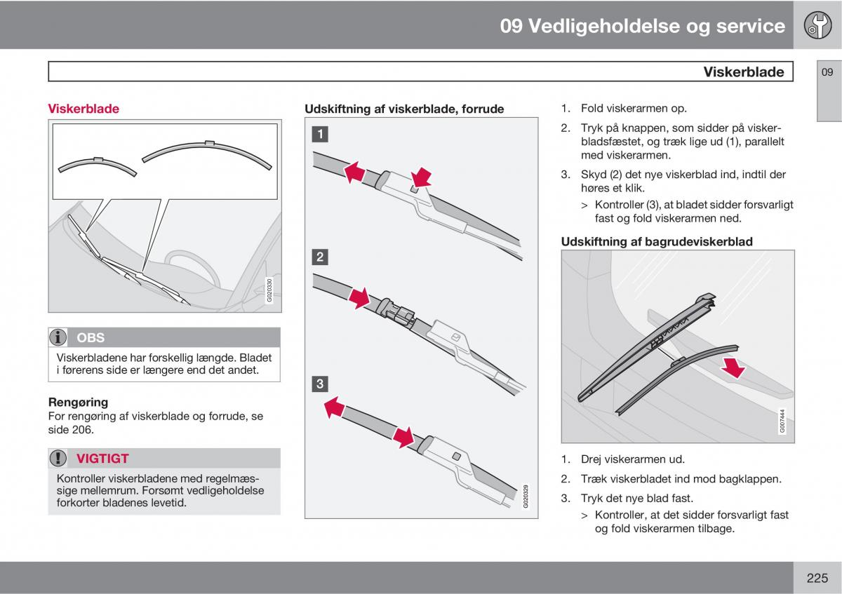 Volvo C30 Bilens instruktionsbog / page 227