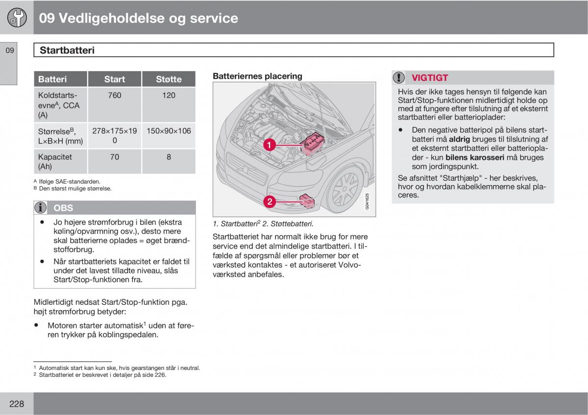 Volvo C30 Bilens instruktionsbog / page 230