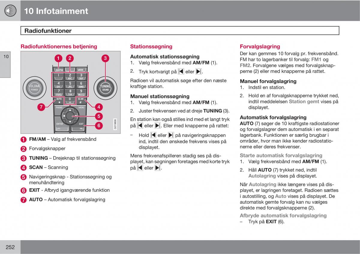 Volvo C30 Bilens instruktionsbog / page 254