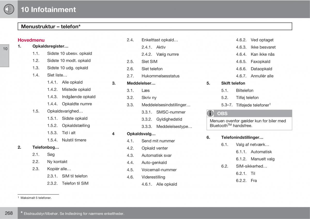 Volvo C30 Bilens instruktionsbog / page 270