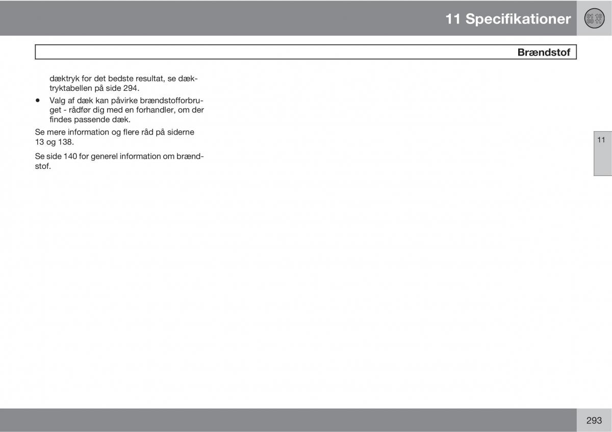 Volvo C30 Bilens instruktionsbog / page 295