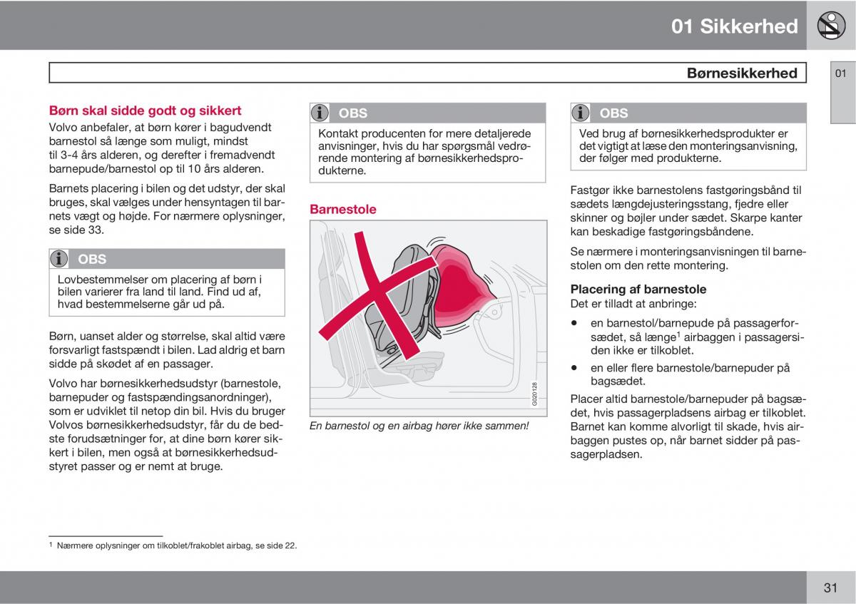 Volvo C30 Bilens instruktionsbog / page 33