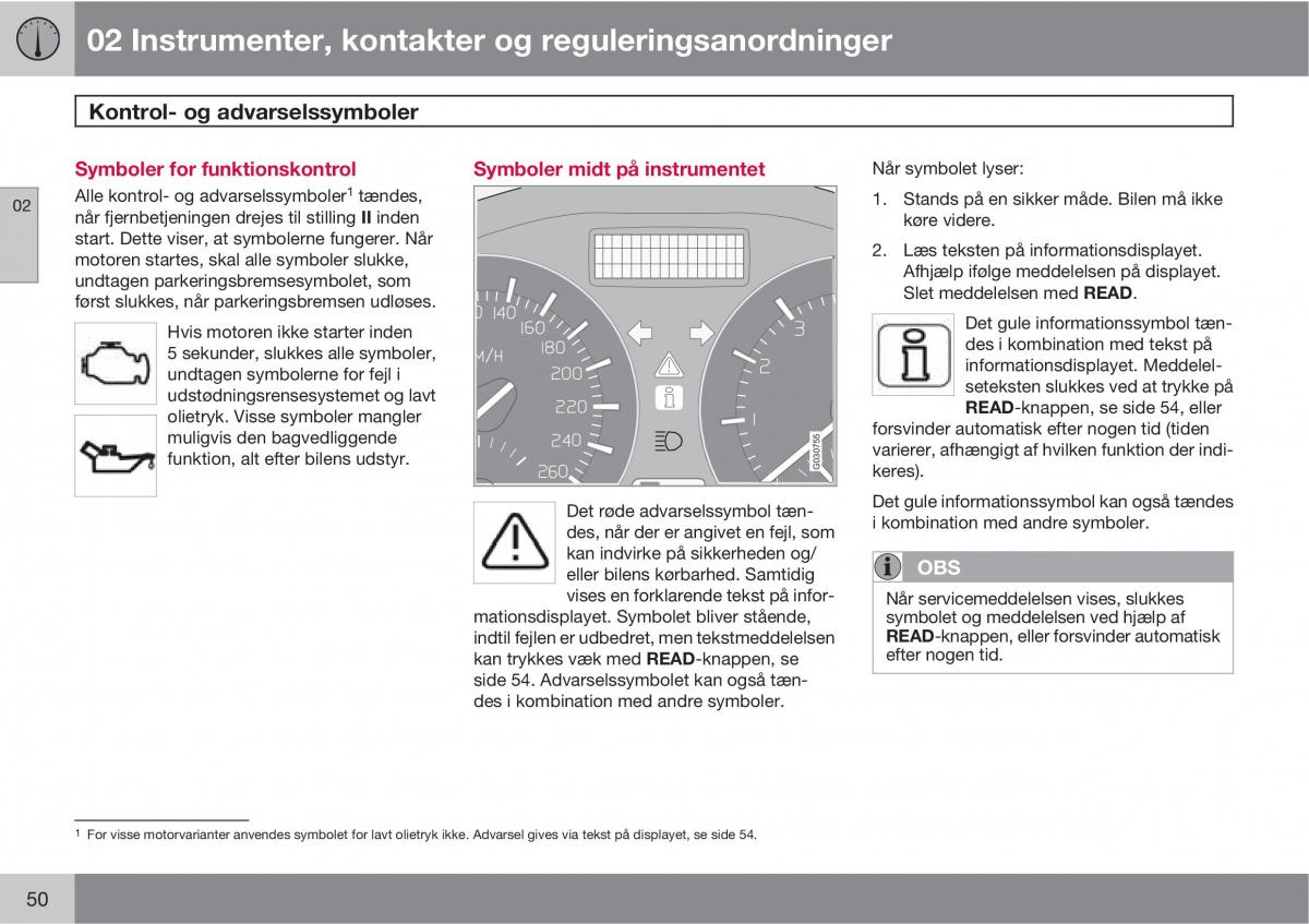 Volvo C30 Bilens instruktionsbog / page 52