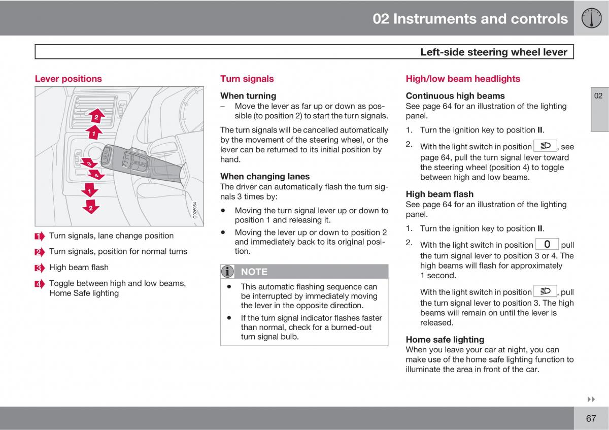 Volvo C30 owners manual / page 67