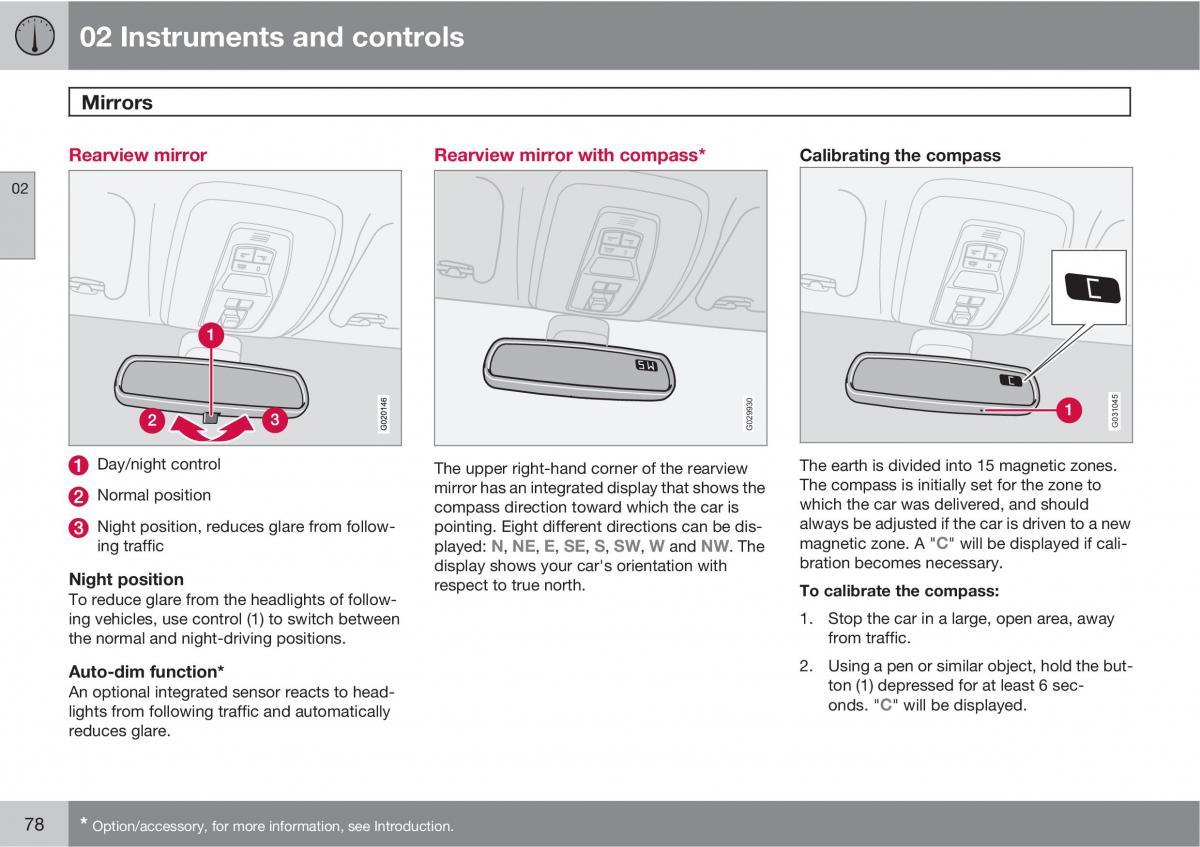 Volvo C30 owners manual / page 78