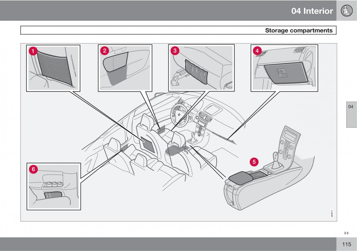 Volvo C30 owners manual / page 115