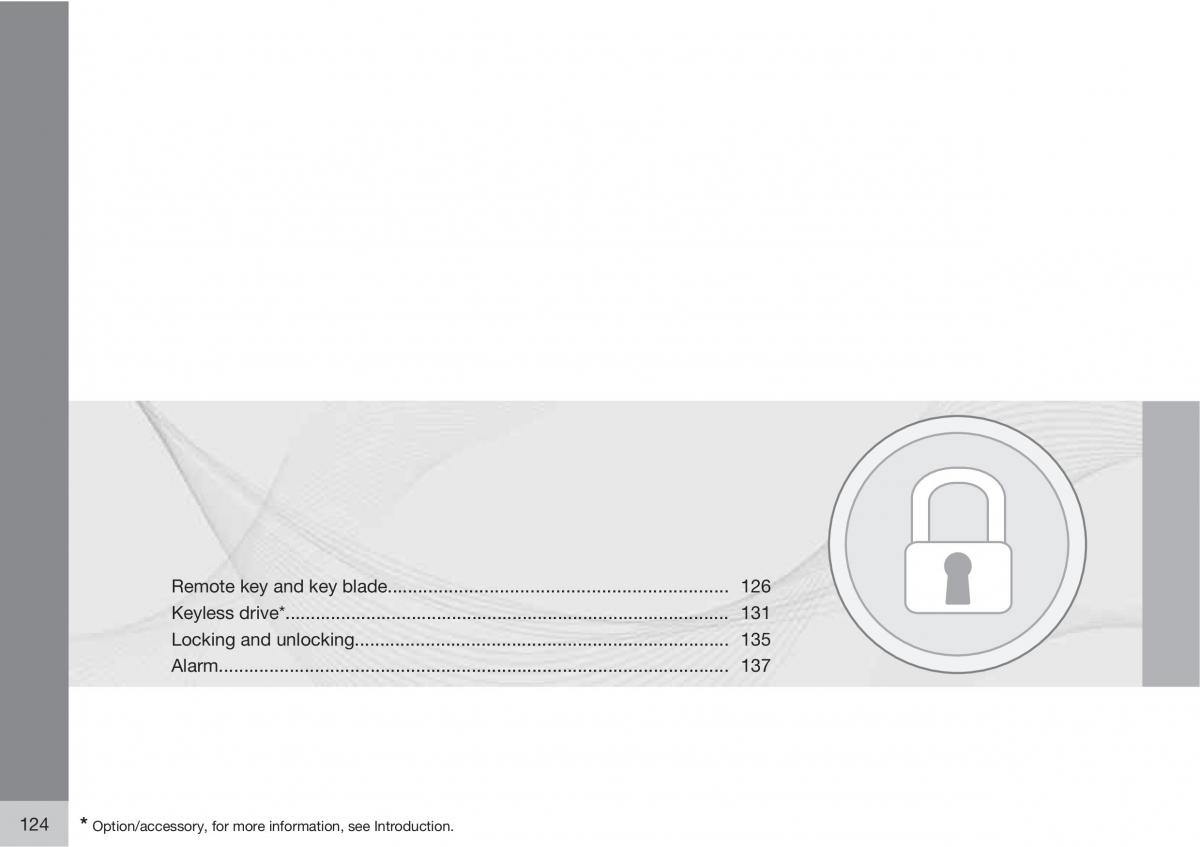 Volvo C30 owners manual / page 124