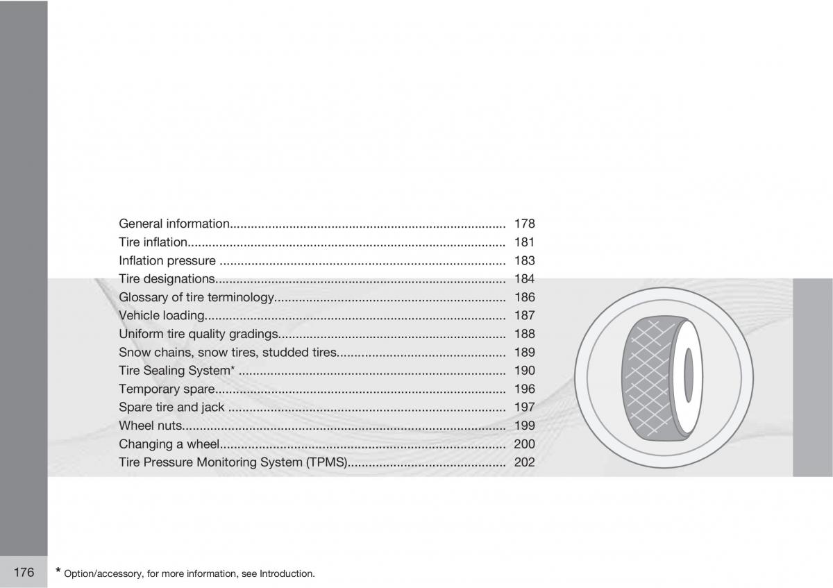 Volvo C30 owners manual / page 176