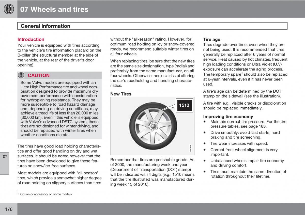 Volvo C30 owners manual / page 178