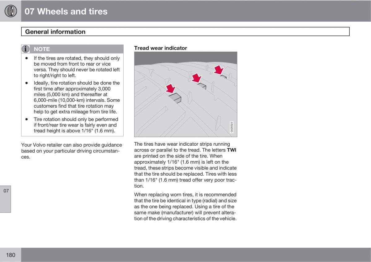 Volvo C30 owners manual / page 180