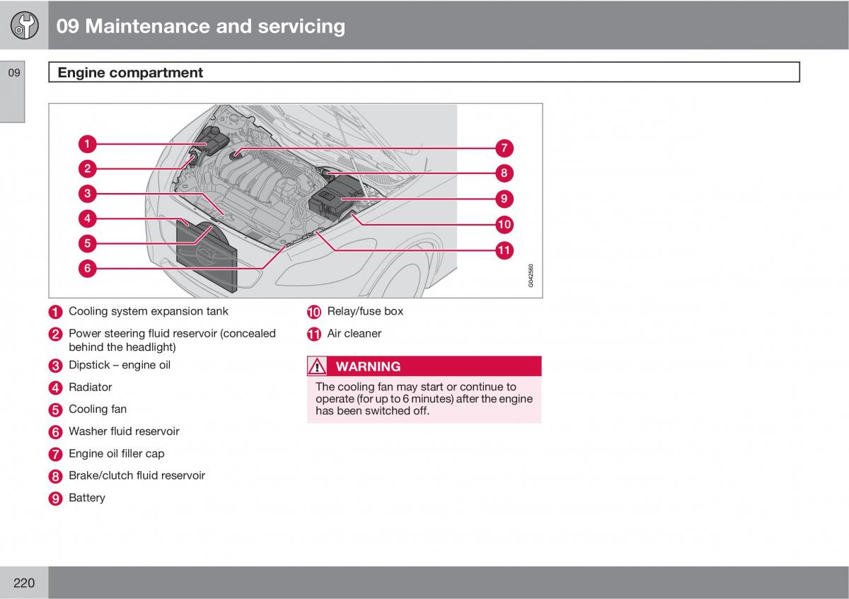 Volvo C30 owners manual / page 220