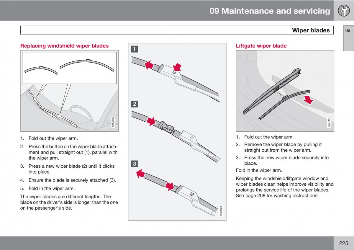 Volvo C30 owners manual / page 225