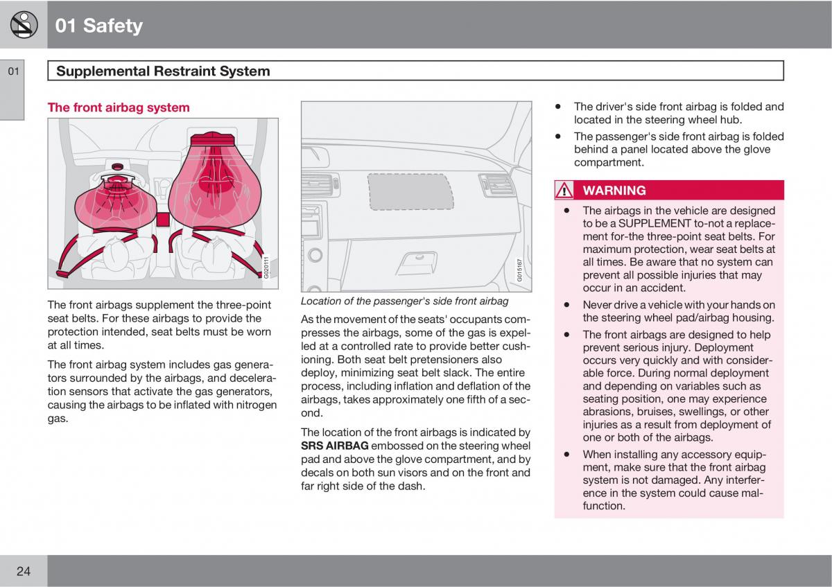 Volvo C30 owners manual / page 24