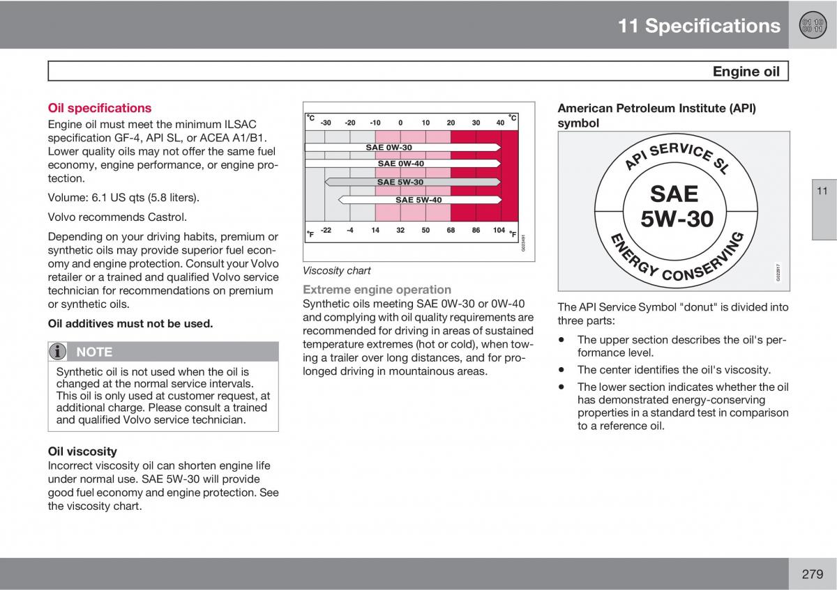 Volvo C30 owners manual / page 279