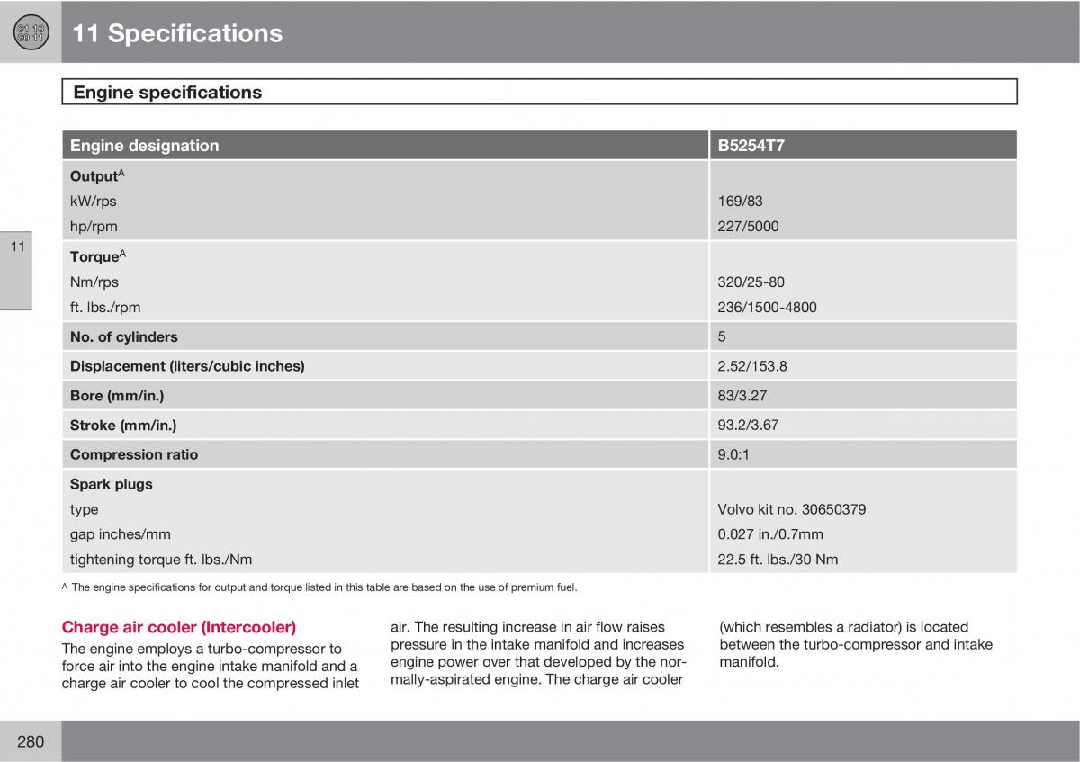 Volvo C30 owners manual / page 280