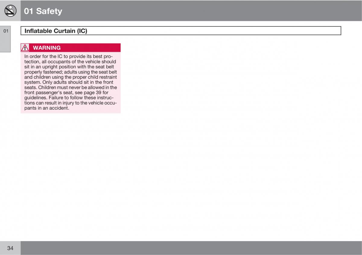 Volvo C30 owners manual / page 34