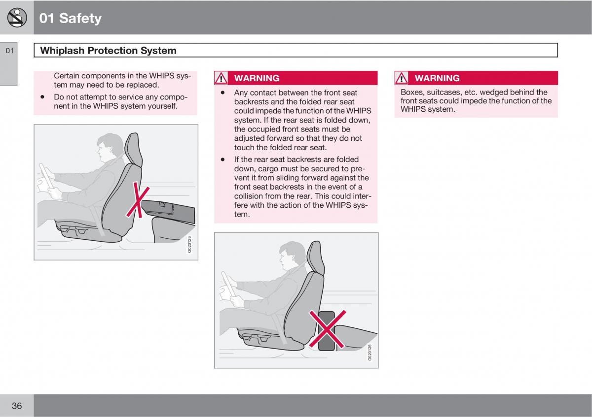 Volvo C30 owners manual / page 36