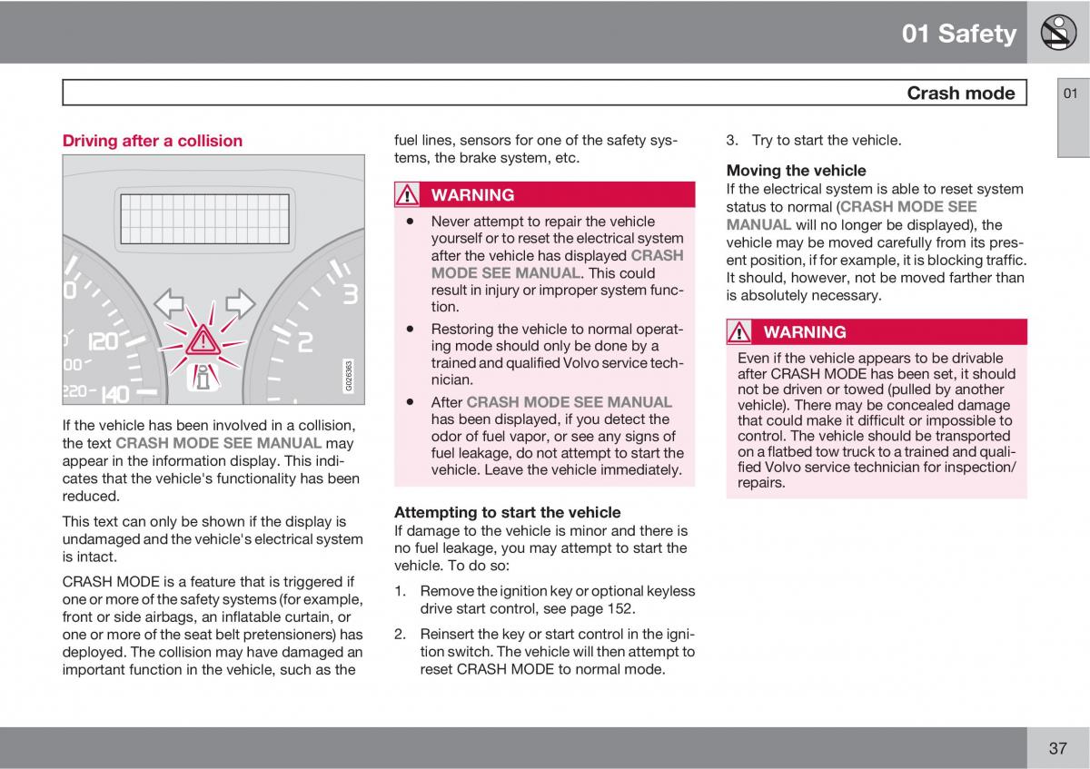 Volvo C30 owners manual / page 37