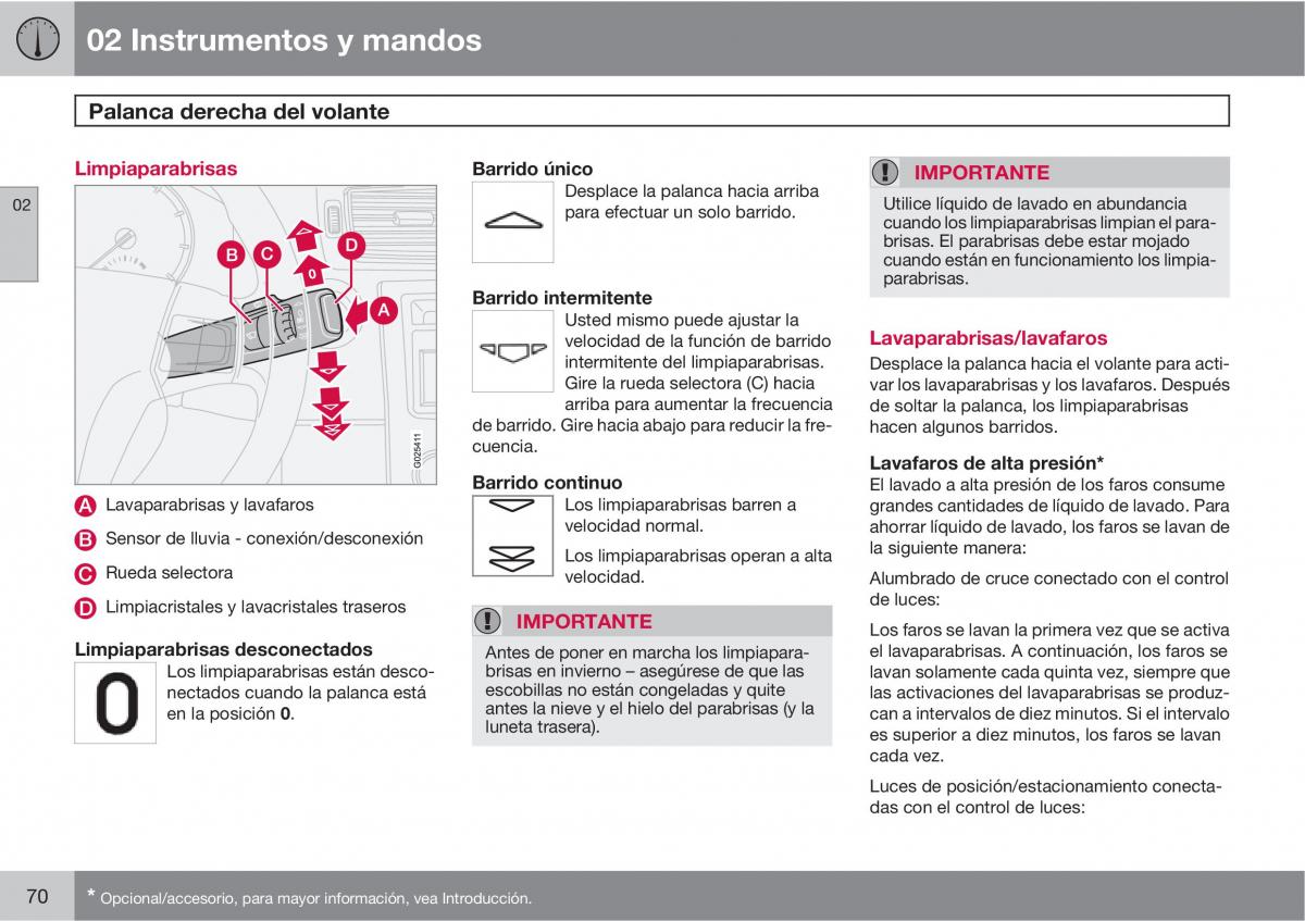 Volvo C30 manual del propietario / page 72